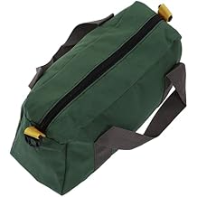 Sazao Wide Mouth Canvas Tool Bag, Quick Grip Waterproof Tool Bag Large Extended Zipper Widely Used High Load Capacity for Woodworking Wrench 41cm/16in
