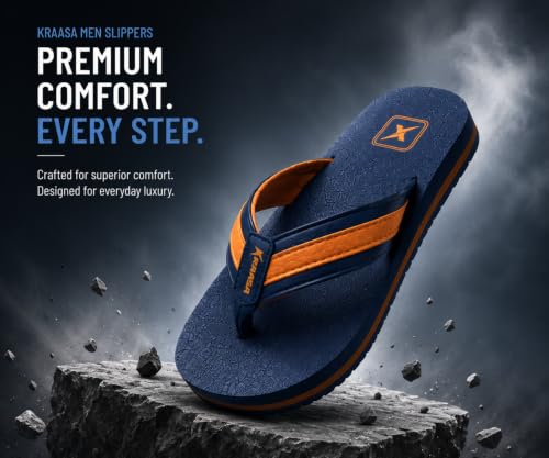 Image of Kraasa Fleece Slippers for Man | Slip-On Slippers