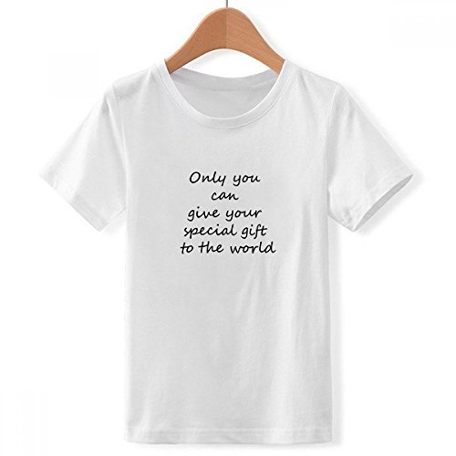 T-Shirt Blanc Garçon XX-Grand Porteur de Message Inspirant pour Prendre Confiance en Soi