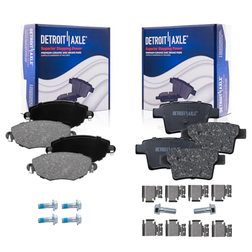 Image of Detroit Axle - Brake Pads for 2005-2008 Jaguar X-Type, Front and Rear
