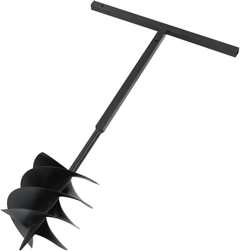CUMYZO Ground Drill with Handle 1" with Extension Tube 26.2' Steel (16.9KG/37.18LB) Drills-Augers