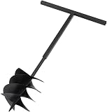 CUMYZO Ground Drill with Handle 1" with Extension Tube 26.2' Steel (16.9KG/37.18LB) Drills-Augers