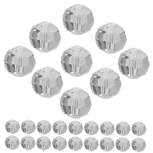 Gadpiparty 100 Piezas Cortina De La Puerta De Araña De Araña Cuentas Dispersas Cuentas Surtidas Para Colgando Perlas De La Puerta Cuarzo Decoración De La Pared Cristal Pulido a Máquina