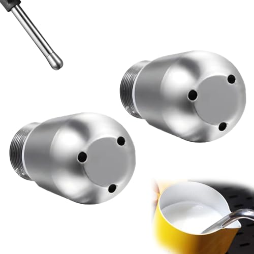 Yuiturt 2 boquillas de vapor de acero inoxidable con 3 agujeros para Breville/Sage Barista Express, Barista Pro, Duo-Temp, Infuser, Bambino, BES 810/840/870/878