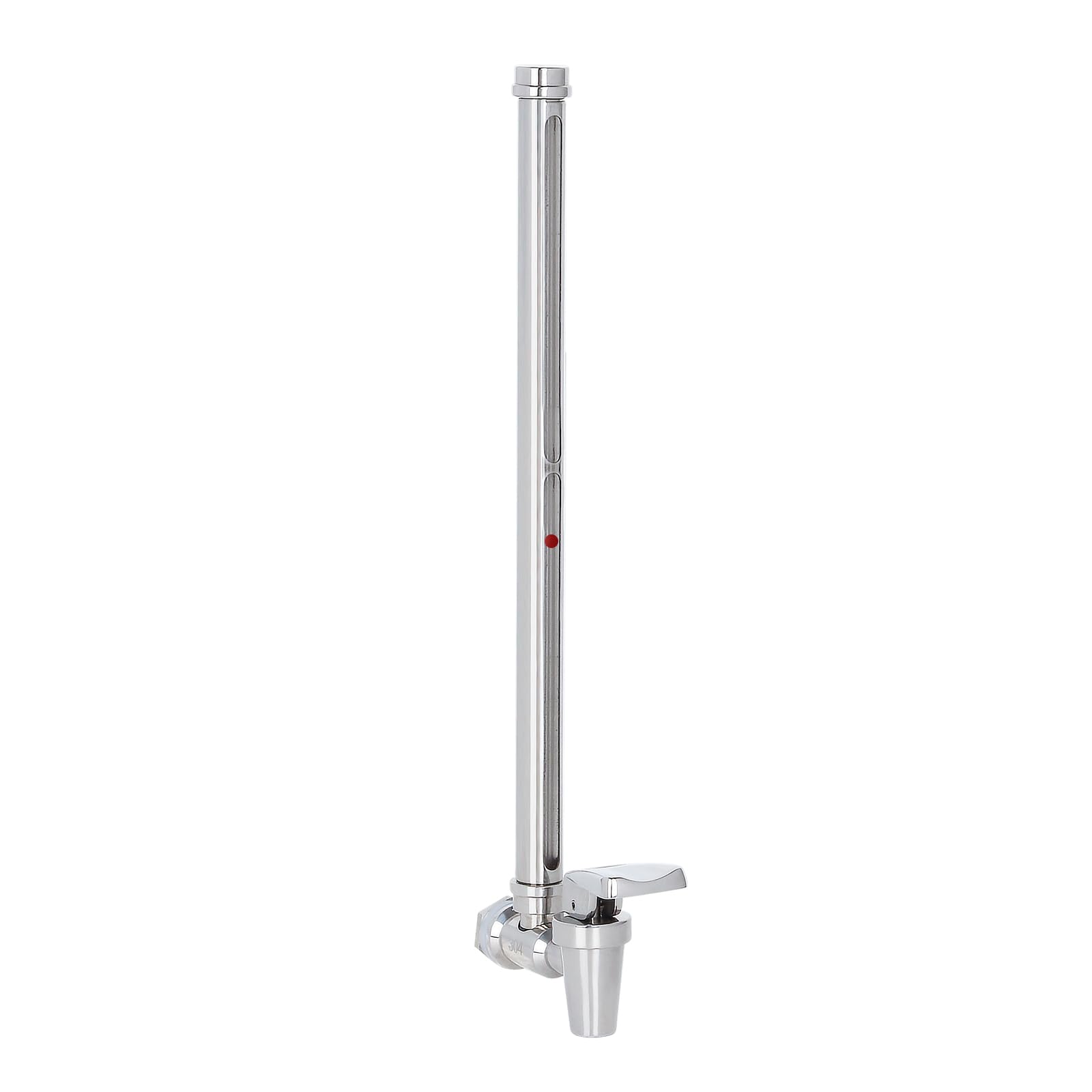 Photo 1 of Amwater 304 Stainless Steel 13 Inch Sight Glass Spigot, Compatible with Purewell, ProOne, and Other Gravity-Fed Water Filtration Systems, Clear Water Level View, Stainless Steel Handle