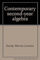 Contemporary second-year algebra B0007E83E4 Book Cover