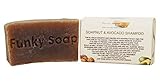 Funky Soap Soapnut e Avocado Olio Shampoo Bar 100% Naturale Artigianale, 1 Saponetta 65g