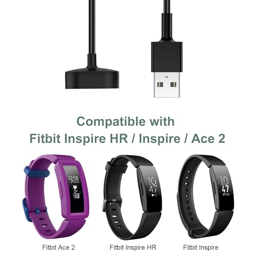 Cable de carga para Fitbit Inspire HR y Ace 2 USB 3.3 pies 2