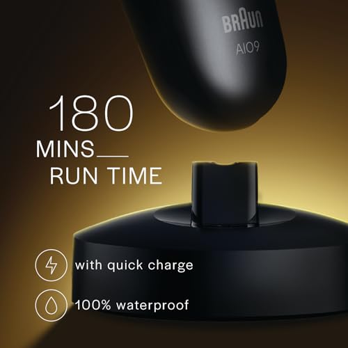 Image of Gillette Series 9 All-in-One Beard & Body Trimmer for Man (by Braun) with Fusion Proglide Razor | ProBlade Technology | 40 length settings with Metal Body | 15-In-1 Pro Kit - Face, Body, Head & Private Parts | 180 Min Runtime | 5 Min Quick Charge | 100% Waterproof with charging stand | Sensitive Body attachment for intimate grooming