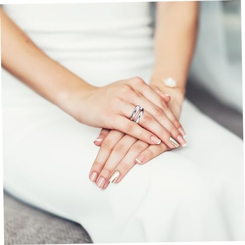 Bague d'orteil qui ne serre pas - Set 4 pièces plain cercle d'eau ajustable - 5