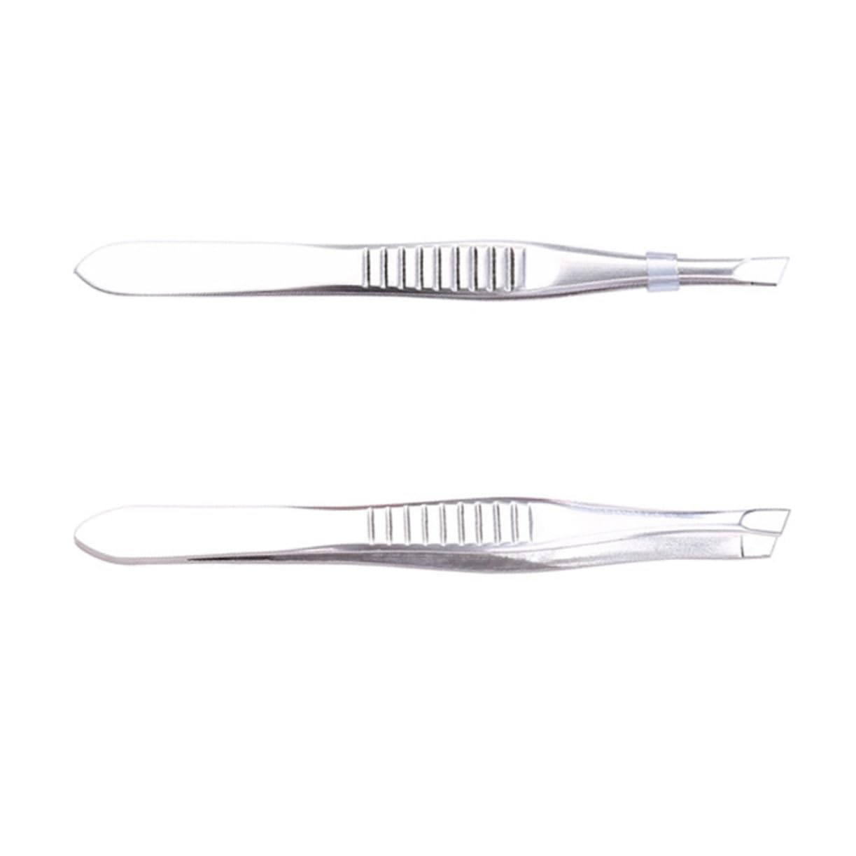 WRITWAA Eyebrow Clip Tweezers Stainless Steel Anti-slip Small Size for Hair Removal and Makeup Random