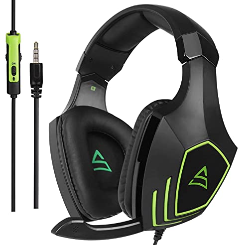 Gaming Headset for Xbox one PS4 Pro Stereo Headset Over-Ear Gaming Headphones with Microphone for Xbox one PC PS4 iPad Mobile Tablet Mac(Black)