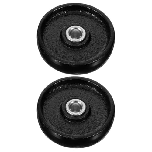 Healvian roues de cric en fer noir ultra résistantes à la déformation
