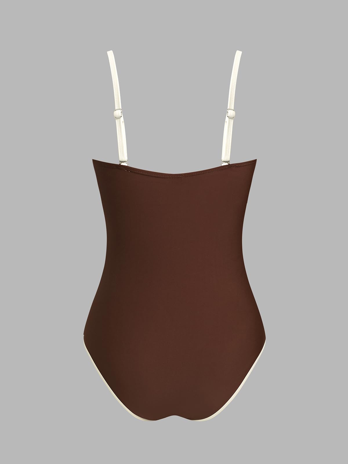 CUPSHE Costume da bagno intero da donna con spalline rimovibili regolabili costume da bagno dimagrante a blocchi di colore