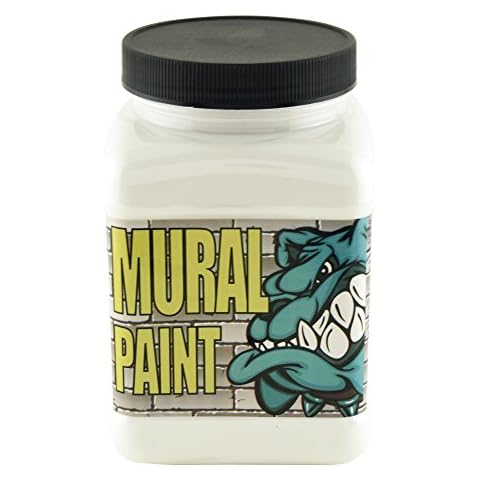 CHROMA Acrylic Mural Paint for Interior and Exterior Murals - Lightfast, Mixable, Hard-Wearing Vibrant Pigment, 16 Oz Polar (2455) Cover