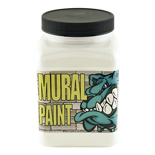 Chroma Acrylic Mural Paint for Interior and Exterior Murals - Lightfast Mixable Hard-Wearing Vibrant Pigment 16 Oz Polar (2455)