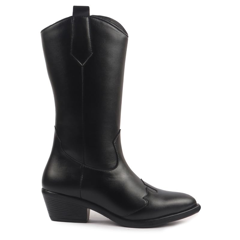 Image of FAUSTO Women Flared Heel Boots