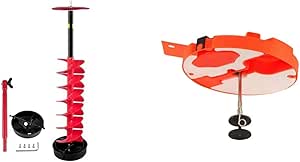 VEVOR Ice Drill Auger, 8'' Diameter Nylon Ice Auger, 41'' Length
