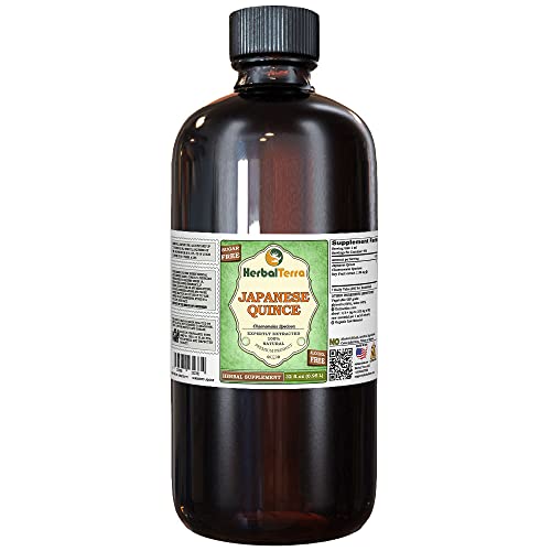 Chinese Quince (Chaenomeles Speciosa) Glycerite, Dried Fruits Alcohol-Free Liquid Extract (Brand Name: HerbalTerra, Proudly Made in USA) 32 fl.oz (0.95 l)