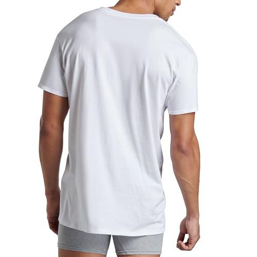 Image of Fruit of The Loom Men's Premium Tag-Free Cotton Undershirts (Regular and Big & Tall)