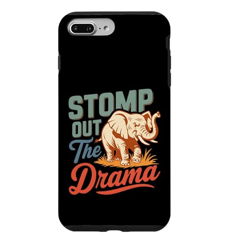Stomp Out The Drama �ۂ̌��t�f�U�C�� �X�}�z�P�[�X iPhone 7 Plus/8 Plus �p