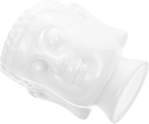 Miniatura 1 de Happyyami Maceta de cerámica para plantas de interior, diseño de estatua de Buda para decoración del hogar, 1 ud