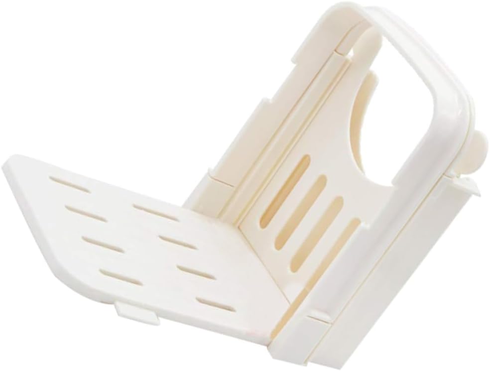 Zerodeko Foldable Bread Slice Cutter Plastic Toast Slicer for Loaf Bagels and Sandwiches Space-saving Design for Even Cutting Kitchen Tool for Home Use