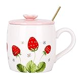 Maße: ca. - Fassungsvermögen: 368 ml, Becher-Größe: 8,9 x 8,9 cm (D x H); Länge des Löffels: 15,2 cm; Deckelgröße: 8,9 cm (Durchmesser).