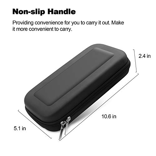 Boogiio Nintendo Switch Carrying Case, Hard Shell Travel Carrying Box Case For Nintendo Switch With 10 Game Cards Holders, Portable Pouch For Nintendo Switch Console & Accessories -Black #TOP4