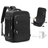 WEPLAN Mochila a vácuo para viagem com bomba, mochila selada a vácuo, mochila de viagem com sistema de vácuo, airbag de viagem de 43 x 25 x 23 cm, bolsa de viagem para laptop, bolsa aprovada por voo