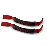 Rugged Ridge 13305.11 Red Seat Mount Grab Handle - Pair