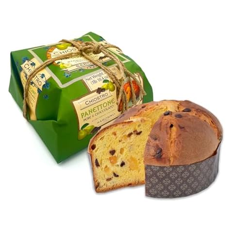 Chiostro Di Saronno Panettone with Pears and Chocolate - Hand wrapped - 750g Cover