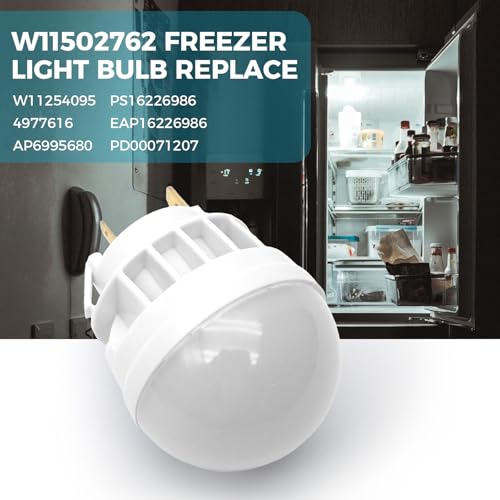 W11254095 Refrigerator Freezer Light Bulb for Whirlpool Maytag KitchenAid Jenn-Air Amana Kenmore Replace W11502762 AP6995680 by Generic - Used condition - Image 2