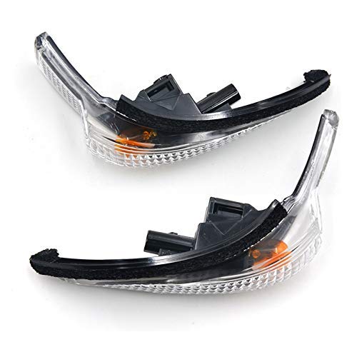 TOOWGM 2Pcs Left And Right Side Mirror Light Turn Signal Lamp OEM 81730-52050 81740-52100 Compatible for Toyota Corolla Camry Yaris Prius C Avalon