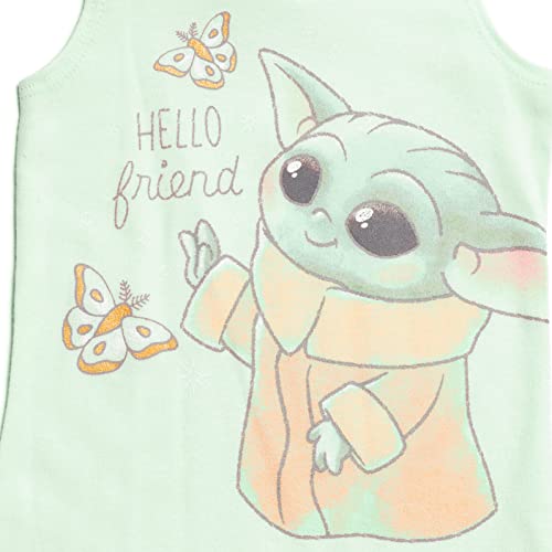 Star Wars The Mandalorian The Child Newborn Baby Girls Snap Romper And Headband Green 3-6 Months #TOP3