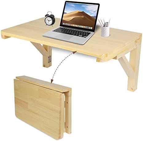 Srora Folding Table Wall Mounted Space Saving，Foldable Wall Mounted Table，Multifunctional Foldable Wall Table，Save Space for Laundry, Study, Dining Room，Wall Table Fold Down (23.6“×15.7“（60cm×40cm)）