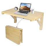 Srora Folding Table Wall Mounted Space Saving，Foldable Wall Mounted Table，Multifunctional Foldable