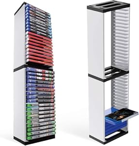 Game Disc Box Halter für PS5, 36 Discs Aufbewahrungsregal Gaming Zubehör