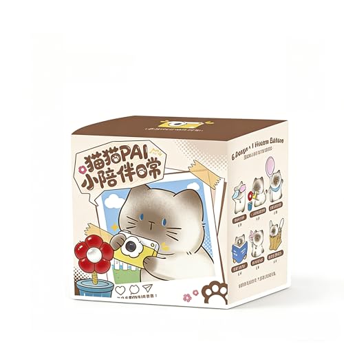 Cute Cat PAI Daily Companion Mystery Blind Box, Surprise Collectible