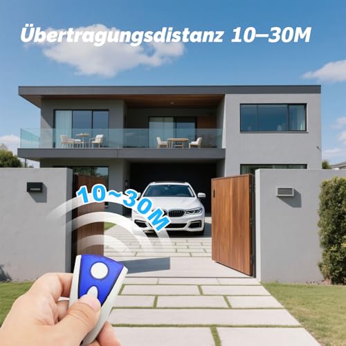 2 Stück Ersatz für Handsender Novotron 502, Garagentoröffner 433,92 MHz, 2-Kanal, Fernbedienung kompatibel mit Novoferm Handsender 502 MAX43-2, Novotron 512 MIX43-2