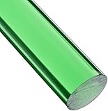 Acrylic Round Rod, Translucent Green, 1/2