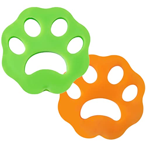 Dreamle 2 Stück Waschmaschinen-Epilierer, wiederverwendbarer klebriger Fellfänger, Reinigungshaarball für Waschmaschine, Bettwäsche, Kleidung Cover