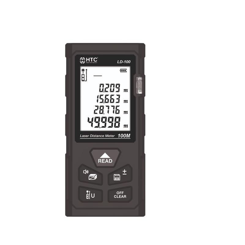 LD-100, HTC HAZARI TECH Connect Laser Distance Meter 0.05~100M Range, Self-Calibration, 99 Record Storage, Single|Continuous|Area|Volume|Addition-Subtraction Measurement Functions-image-15
