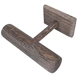 HOUDERCO Expositor de Joyas y Relojes en Madera Maciza Diseño Creativo, Soporte Compacto para Collares y Pulseras, Adecuado para Ferias Comerciales y Uso Personal en Casa, 7.87X5.90X4.72In