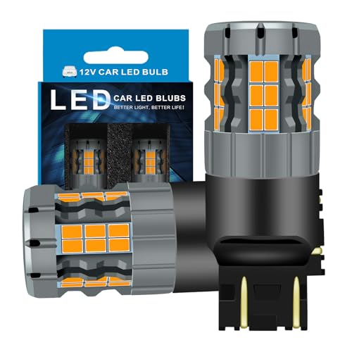 Voluntary Recall Campaign 2020-2021 Nissan Versa Front Turn Signal Bulb Inspection 2 Zyvirexa 7443 LED Turn Signal Bulbs Compatible For Nissan Rogue 2014-2023 (Front), 7444 Bulb, Amber Yellow, Plug and Play, Pack of 2