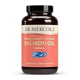 Dr. Mercola Salmon Oil - Omega-3 Support - Wild Caught Alaskan Sockeye - Minimally Processed - MSC Certified - 3000 mg - Non-GMO - 90 Capsules