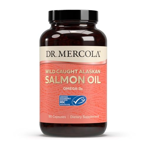 Dr. Mercola Salmon Oil, 3000 mg Per Serving, 90 Capsules (30 Servings)