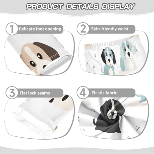 Bolaz Toddler Girls Leggings Printed Yoga Pants Leggings Cute Cartoon Dog for Kids3