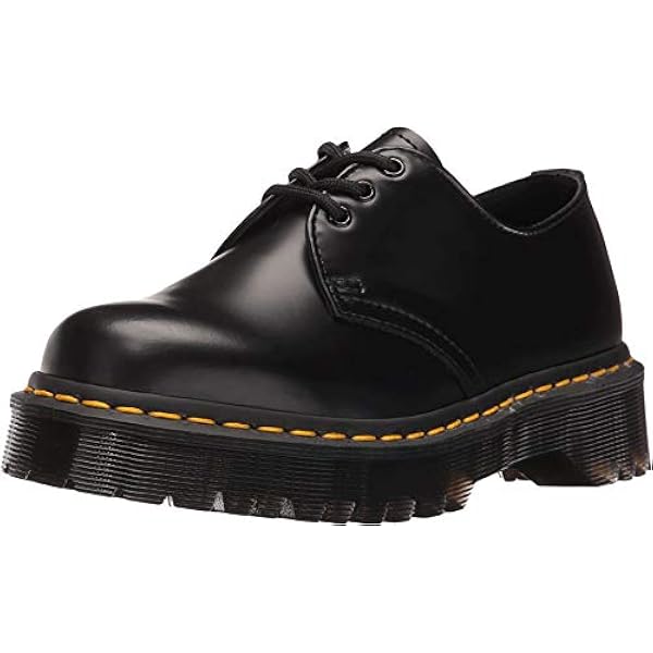 Dr. Martens 1461 Patent Black, Scarpe Stringate Basse Derby Donna