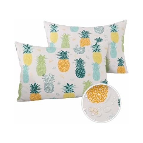 ALAGEO Waterproof Pineapple Pillow Covers Set Cover